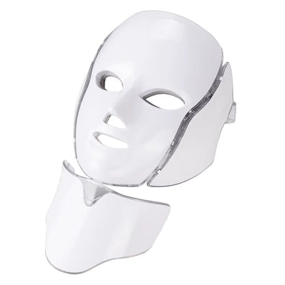 Masque Visage & Cou LED en Silicone – Anti-Âge, Éclat & Soin Intense