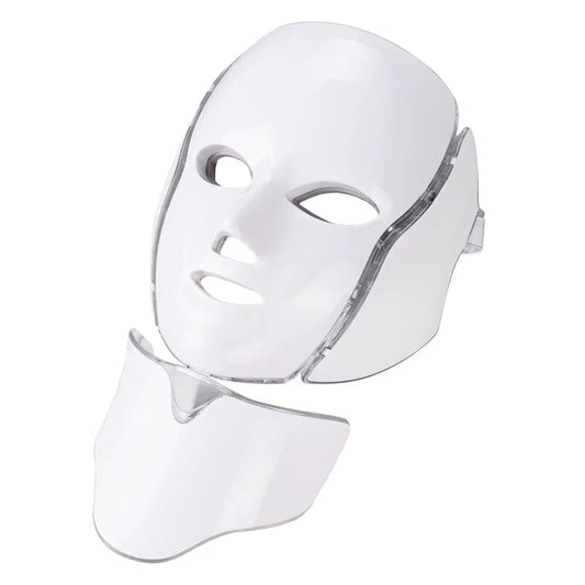 Masque Visage & Cou LED en Silicone – Anti-Âge, Éclat & Soin Intense