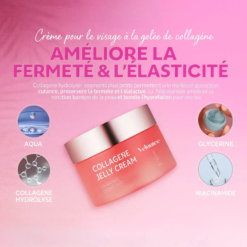 Crème Visage Raffermissante au Collagène Hydrolysé – Teint Lissé & Hydratation Inten
