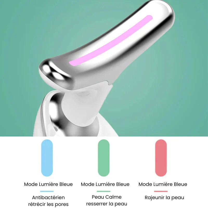 Masseur Visage Anti-Âge à Micro-Vibrations & Chaleur Douce