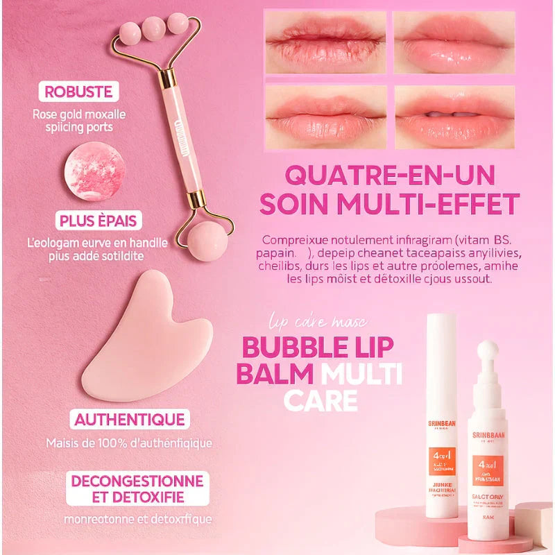 Coffret Rouleau de Jade & Gua Sha – Massage Drainant & Éclat du Visage