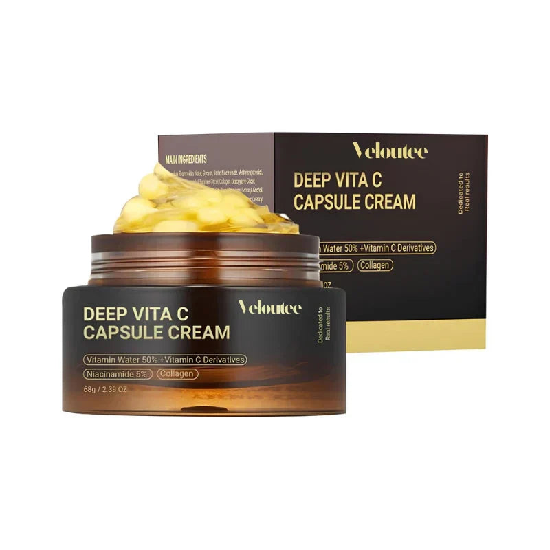 Crème Visage à la Vitamine C – Éclat, Hydratation & Collagène Marin